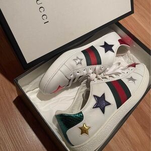 Gucci Ace Sneakers with Stars